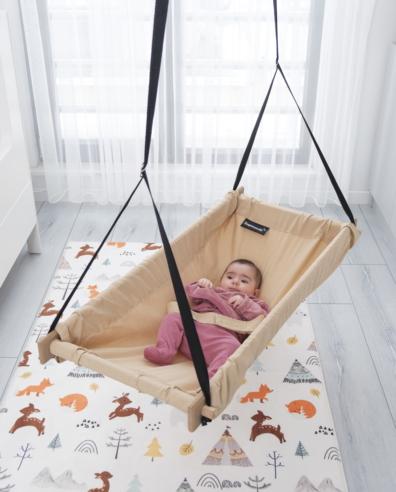Houten Kinder Hangmat - Plafond Hangmat Schommel - Trendy Home