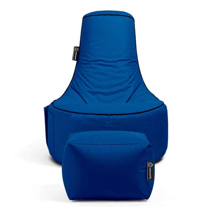 Casacomfy - GAMER Plus Zitzak met voetbankje - Blauw - Afbeelding 3
