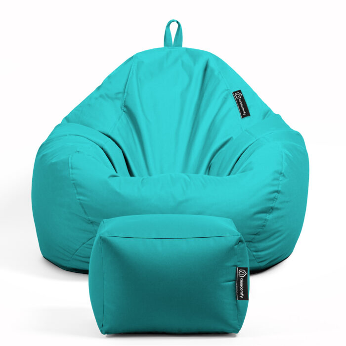 Casacomfy - Pear XXL met voetbankje - Turquoise - Afbeelding 5