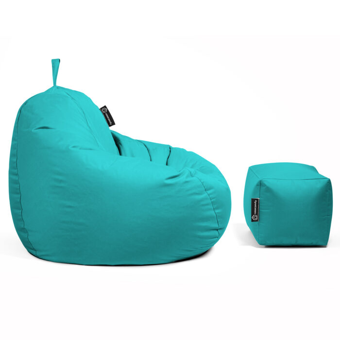 Casacomfy - Pear XXL met voetbankje - Turquoise - Afbeelding 6