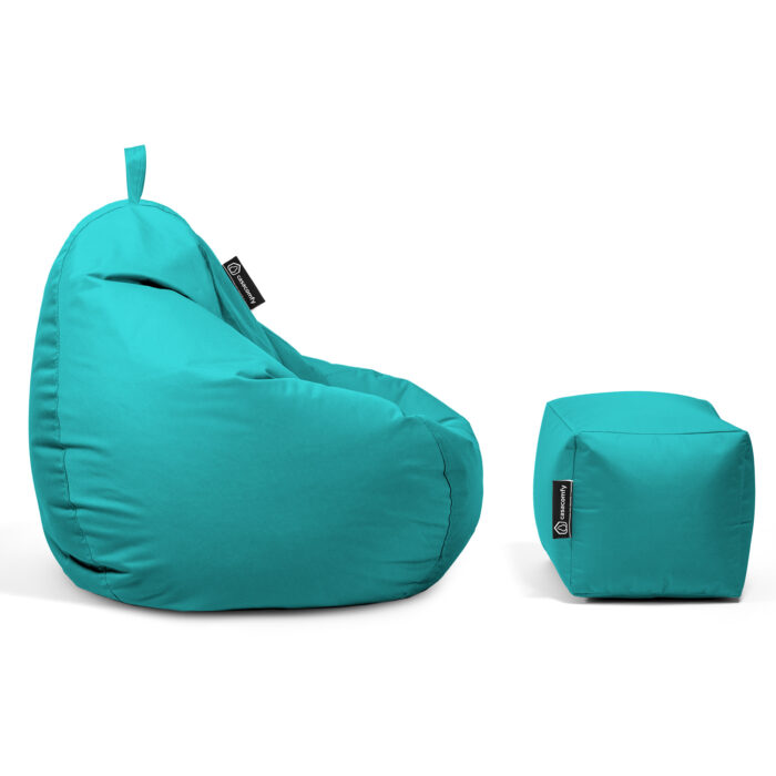 Casacomfy - Pear Junior met voetbankje - Turquoise - Afbeelding 6