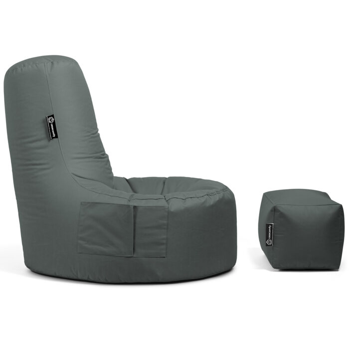 Casacomfy - Gamer XXL met voetbankje - Antraciet - Afbeelding 6