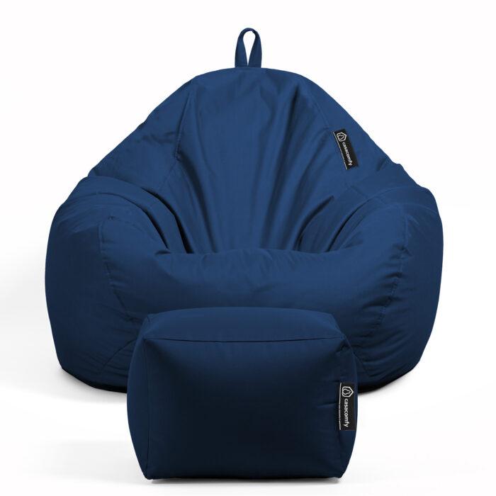 Casacomfy - Pear XXL met voetbankje - Donker Blauw - Afbeelding 5