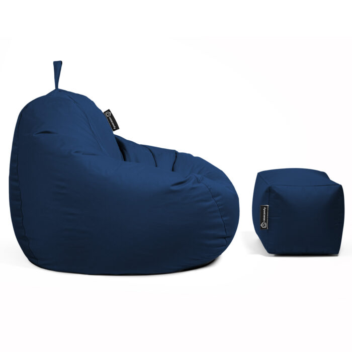 Casacomfy - Pear XXL met voetbankje - Donker Blauw - Afbeelding 6