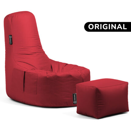 Casacomfy - GAMER Original met voetbankje - Rood