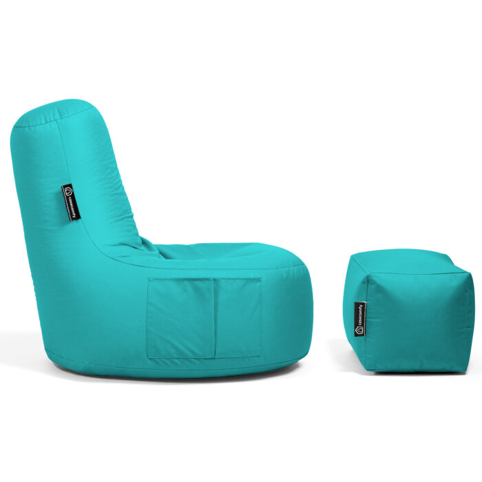 Casacomfy - Gamer Junior met voetbankje - Turquoise - Afbeelding 5