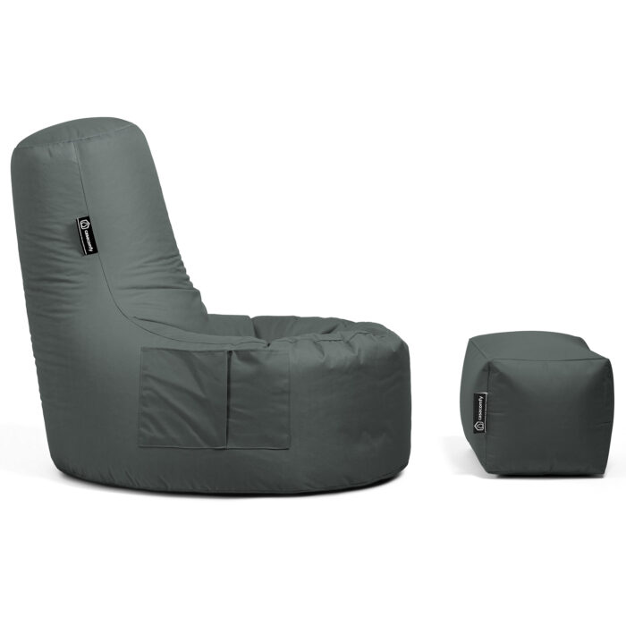 Casacomfy - GAMER Original met voetbankje - Antraciet - Afbeelding 5
