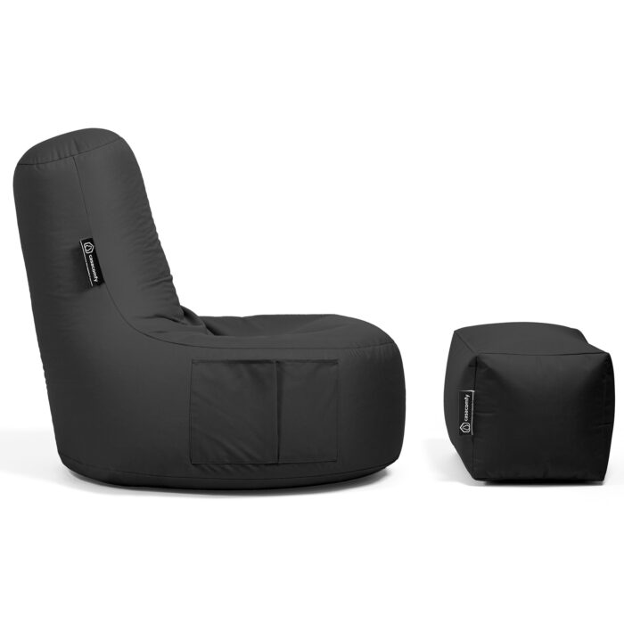 Casacomfy - Gamer Junior met voetbankje - Zwart - Afbeelding 5