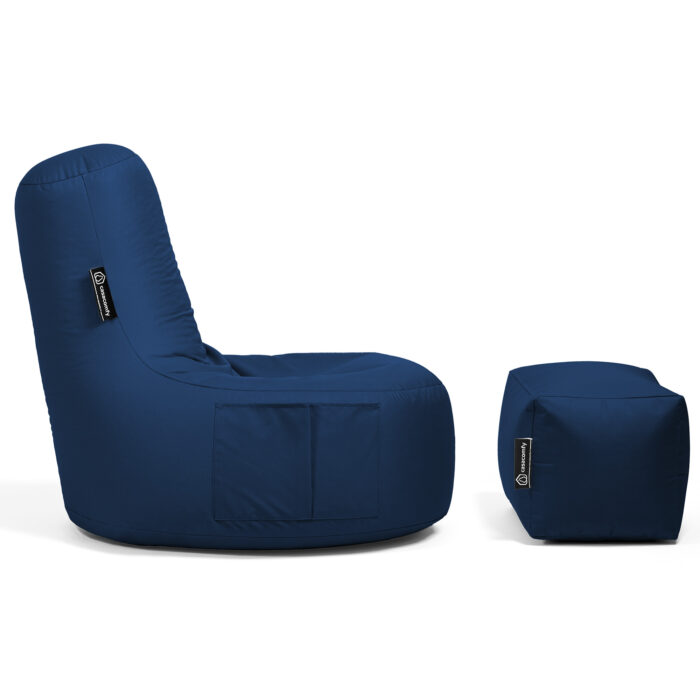 Casacomfy - Gamer Junior met voetbankje - Donker Blauw - Afbeelding 5