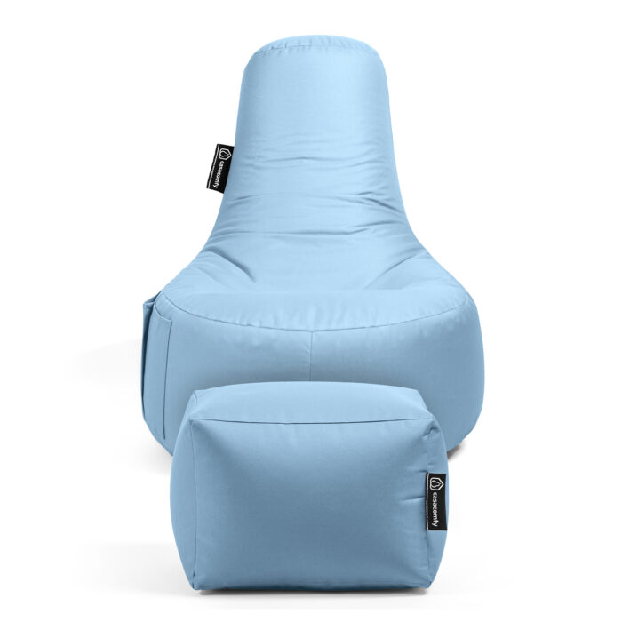 Casacomfy - Gamer Junior met voetbankje - Licht Blauw - Afbeelding 6