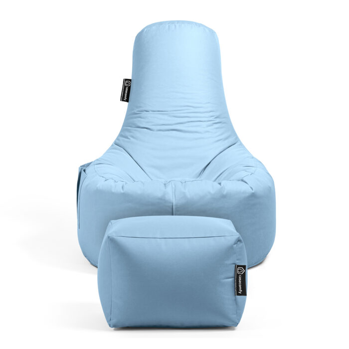 Casacomfy - GAMER Original met voetbankje - Licht Blauw - Afbeelding 6