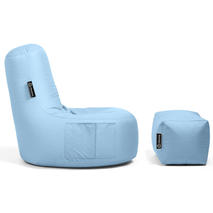 Casacomfy - Gamer Junior met voetbankje - Licht Blauw - Afbeelding 5