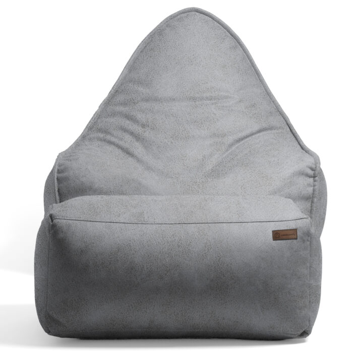Casacomfy - Chilly Zitzak Set - Zitzak met Voetenbankje - Volwassenen - Flat white - Lederlook - Zachtestof - Afbeelding 6
