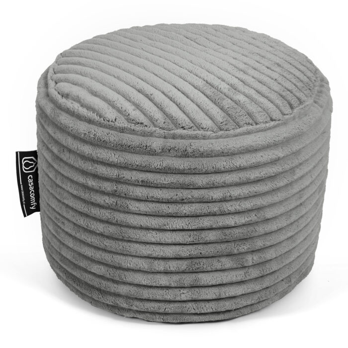Casacomfy Poeffie - Poef - Rond - Corduroy - Ø 45 cm - Antraciet - Afbeelding 5
