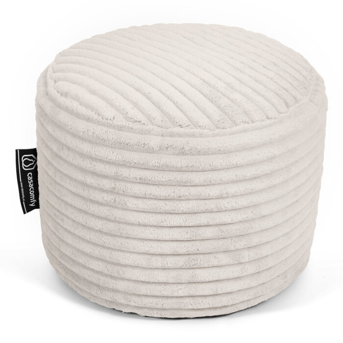 Casacomfy Poeffie - Poef - Rond - Corduroy - Ø 45 cm - Crème - Afbeelding 5