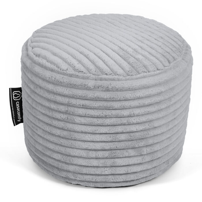 Casacomfy Poeffie - Poef - Rond - Corduroy - Ø 45 cm - Grijs - Afbeelding 5