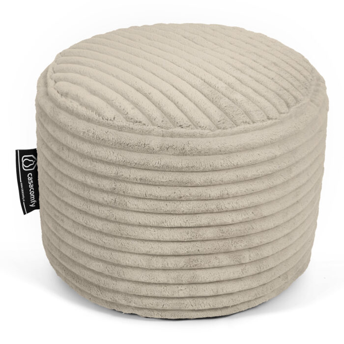 Casacomfy Poeffie - Poef - Rond - Corduroy - Ø 45 cm - Beige - Afbeelding 5