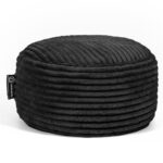 Casacomfy - Corduroy Poef - Zwart - Groot Rond