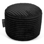 Casacomfy - Corduroy Poef - Zwart - Kleine Ronde - Afbeelding 5