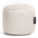 Casacomfy CozyClub - Ronde Poef - Beige - Fluwelstof - Woonkamerstoel