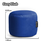 CozyClub Poef - Blauw - Afbeelding 5