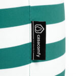 Casacomfy CozyStudio - Ronde Poef - Groene Strepen - Zachte Stof - Woonkamerstoel - Afbeelding 6