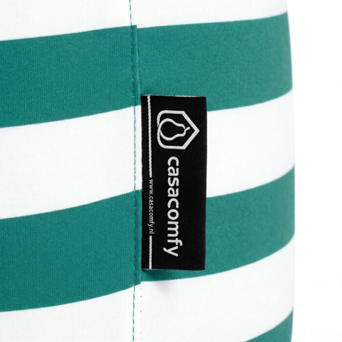 Casacomfy CozyStudio - Ronde Poef - Groene Strepen - Zachte Stof - Woonkamerstoel - Afbeelding 6
