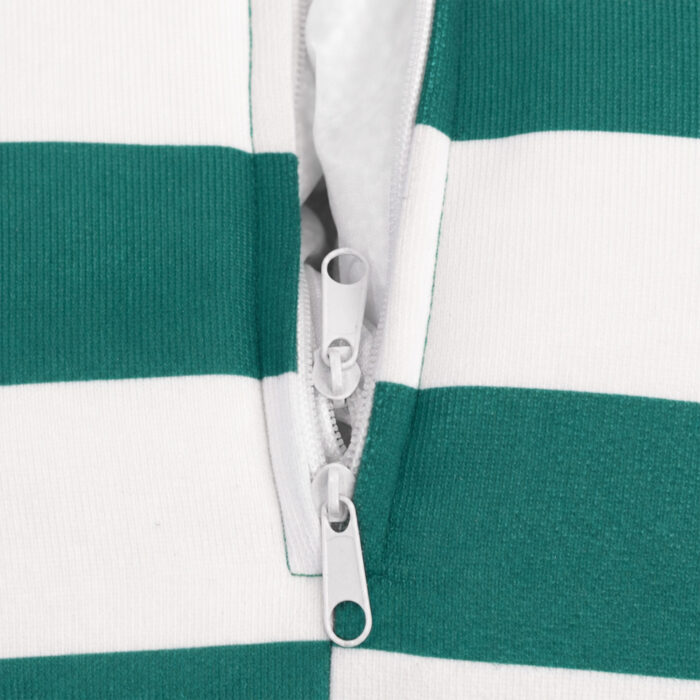Casacomfy CozyStudio - Ronde Poef - Groene Strepen - Zachte Stof - Woonkamerstoel - Afbeelding 5