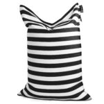 Casacomfy CozyStudio - Zitzak - Zitkussen - 100x140 cm - Zwarte Strepen - Voor Volwassenen & Tieners