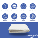 Casacomfy - Kussenbeschermer 60x70 cm - 10 Stuks - Waterafstotend & Vochtwerend - Ademend met Rits - Antibacteriële kussenbeschermers - Wit - Afbeelding 3